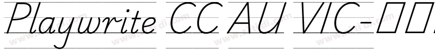 Playwrite CC AU VIC字体转换 Playwrite CC AU VIC字体转换